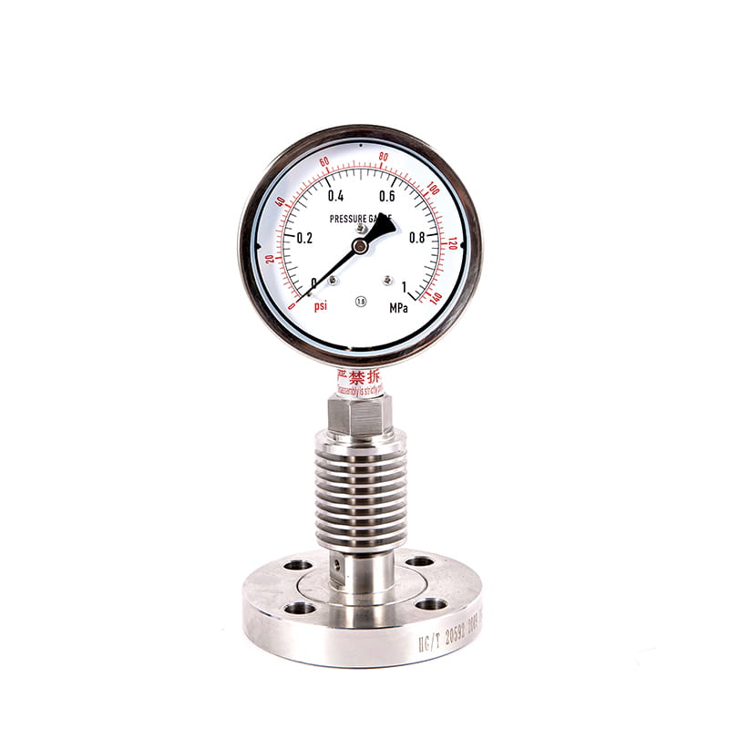 Y-M-Serie Alle Edelstahl Sanitär sterile Membran-Druckmessgeräte