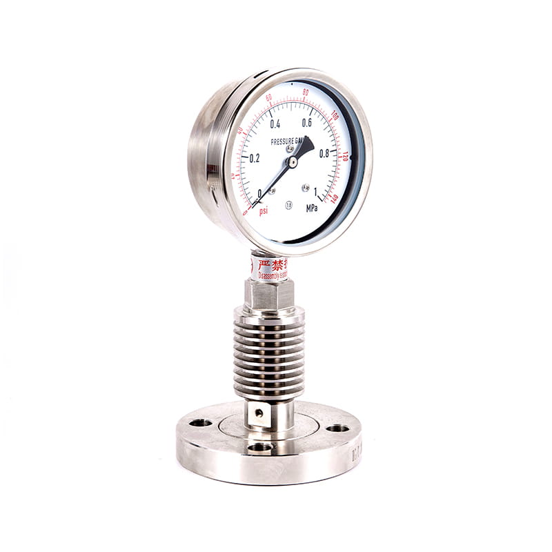 Y-M-Serie Alle Edelstahl Sanitär sterile Membran-Druckmessgeräte Y-M-Serie Alle Edelstahl Sanitär sterile Membran-Druckmessgeräte