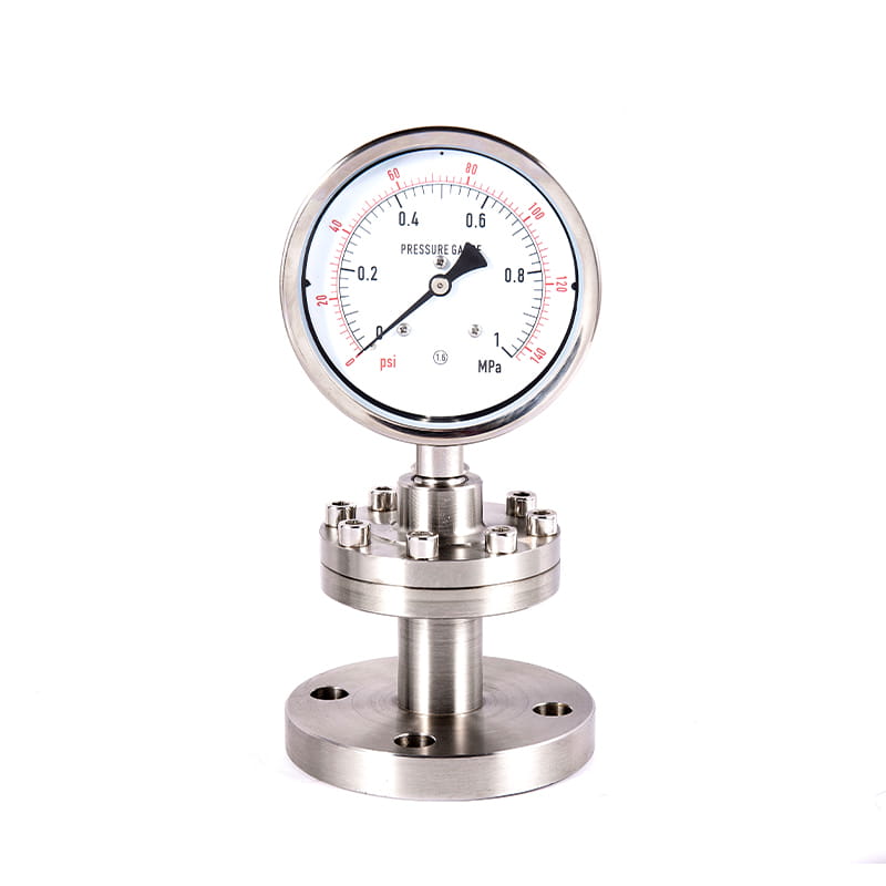 Y-M-Serie Alle Edelstahl Sanitär sterile Membran-Druckmessgeräte Y-M-Serie Alle Edelstahl Sanitär sterile Membran-Druckmessgeräte