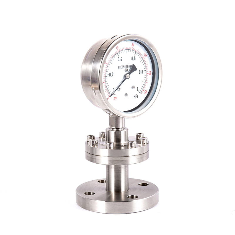 Y-M-Serie Alle Edelstahl Sanitär sterile Membran-Druckmessgeräte Y-M-Serie Alle Edelstahl Sanitär sterile Membran-Druckmessgeräte