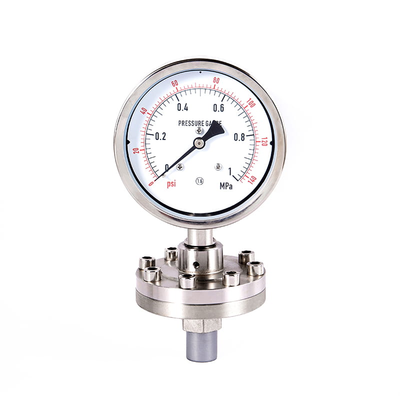 Y-M-Serie Alle Edelstahl Sanitär sterile Membran-Druckmessgeräte Y-M-Serie Alle Edelstahl Sanitär sterile Membran-Druckmessgeräte