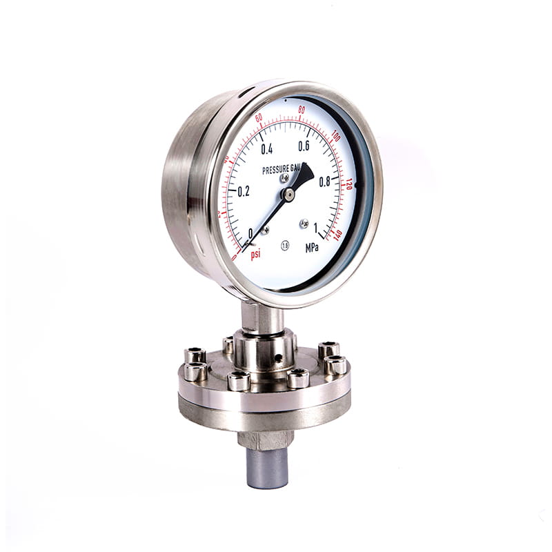 Y-M-Serie Alle Edelstahl Sanitär sterile Membran-Druckmessgeräte Y-M-Serie Alle Edelstahl Sanitär sterile Membran-Druckmessgeräte